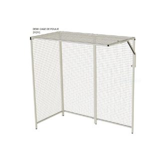 DEMI CAGE DE POULIE  3 PANNEAUX 2X2X1