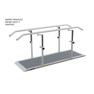 BARRES PARALLÈLES ENFANT ET ADULTE 3 MÈTRES