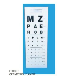 ECHELLE OPTIMETRIQUE SIMPLE