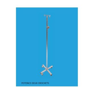 POTENCE A SÉRUM A 2 CROCHETS