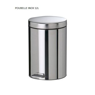 POUBELLE INOX 12L
