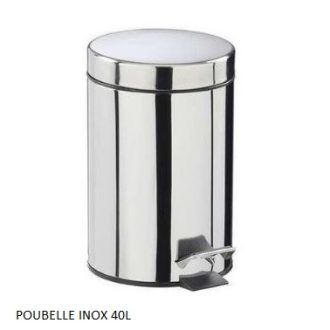 POUBELLES INOX 40L