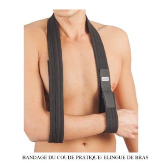 BANDAGE DU COUDE PRATIQUE ELINGUE DE BRAS