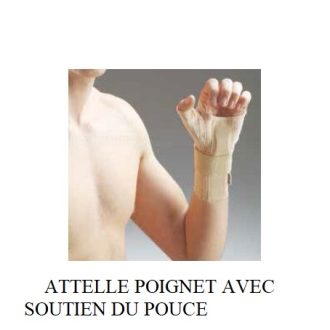ATTELLE POIGNET AVEC SOUTIEN DU POUCE