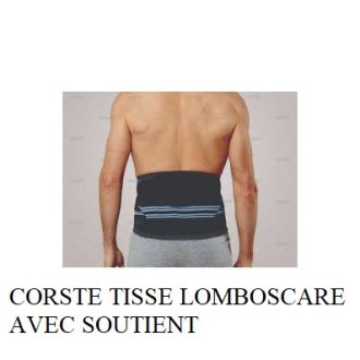 CORSET TISSE LOMBOSCARE AVEC SOUTIENT