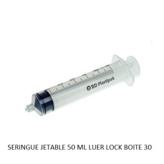 SERINGUE JETABLE 50 ML LUER LOCK
