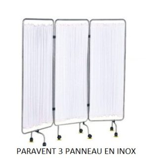 PARAVENT 3 PANNEAU EN INOX