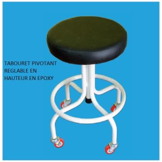 TABOURET PIVOTANT REGLABLE EN HAUTEUR EN EPOXY
