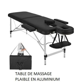 TABLE DE MASSAGE PLAIBLE EN ALUMINIUM