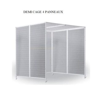 DEMI CAGE DE POULIE 4 PANNEAUX  2X2X1