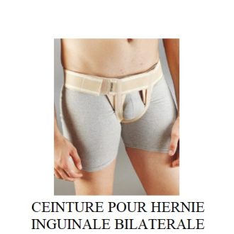 CEINTURE POUR HERNIE INGUINALE BILATERALE