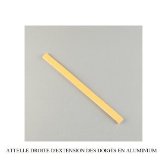 ATTELLE DROITE D'EXTENSION DES DOIGTS EN ALUMINIUM