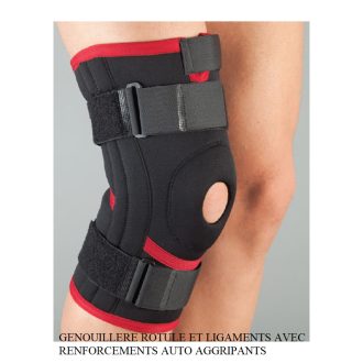GENOUILLERE ROTULE ET LIGAMENTS AVEC RENFORCEMENTS AUTO AGGRIPANTS