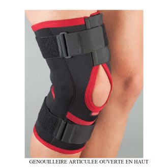 GENOUILLIERE ARTICULEE OUVERTE EN HAUT