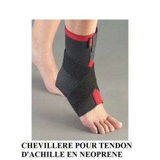 CHEVILLIERE POUR TENDON D'ACHILLE EN NEOPRENE