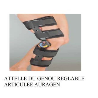 ATTELLE DU GENOU REGLABLE ARTICULEE AURAGEN