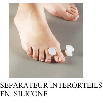 SEPARATEUR INTER ORTEILS EN SILICONE