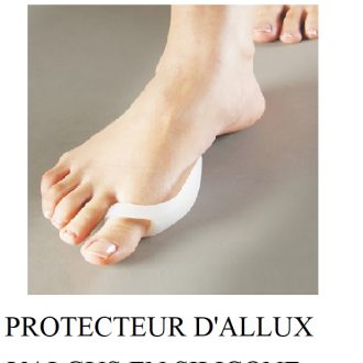 PROTECTEUR D'HALLUX VALGUS EN SILICONE