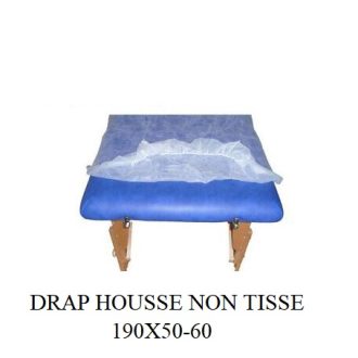 DRAP HOUSSE NON TISSEE  SIMPLE 190X50-60