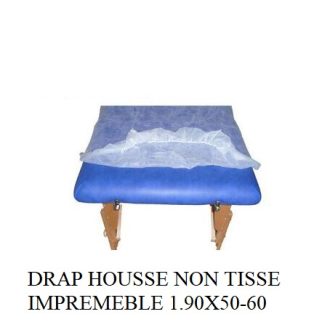 DRAP HOUSSE  NON TISSEE IMPERMEABLE 190X50 et 190X60