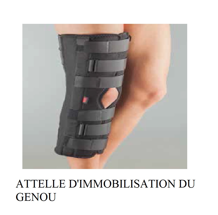 ATTELLE D'IMMOBILISATION ZIMMER GENOU