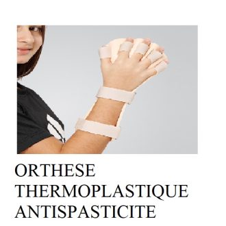 ORTHESE THERMOPLASTIAUE ANTISPASTICITE