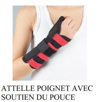 ATTELLE POIGNET AVEC SOUTIEN DU POUCE