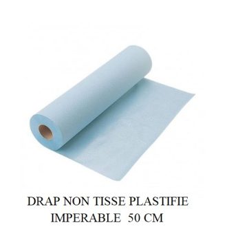 DRAP NON TISSE PLASTIFIE IMPERABLE 5O CM