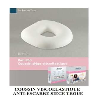 COUSSIN VISCOELASTIQUE ANTI-ESCARRE SIEGE TROUE