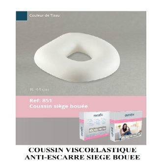 COUSSIN VISCOELASTIQUE ANTI-ESCARRE SIEGE BOUEE