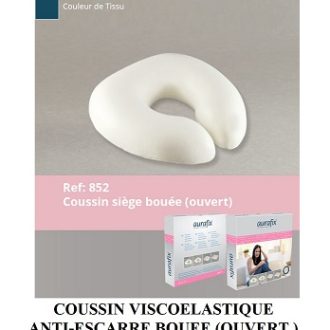 COUSSIN VISCOELASTIQUE ANTI-ESCARRE BOUEE (OUVERT )
