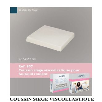 COUSSIN SIEGE VISCOELASTIQUE POUR FAUTEUIL ROULANT