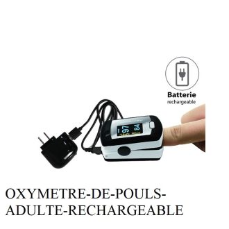 OXYMETRE DE POULS ADULTE RECHARGEABLE