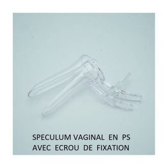 SPECULUM VAGINAL EN PS AVEC ECROUS DE FIXATION